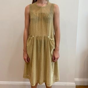 Tricot Comme des Garcons Gold Dress